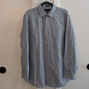 Banana Republic Slim Fit Dress Shirt Blue & White Check XL